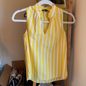 J. Crew Stripe Cotton Sleeveless Shirt